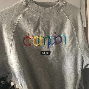 Kith champion grey Crewneck